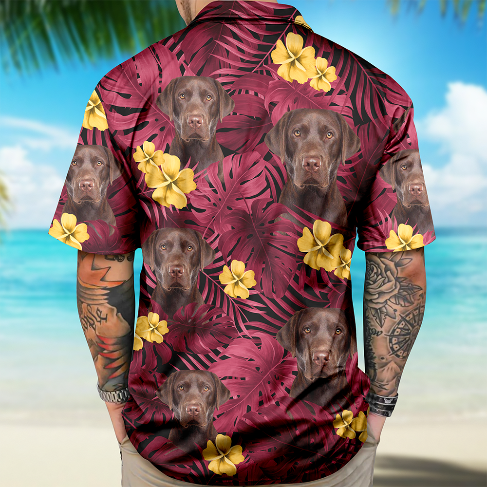 Custom Dog Photo Flower Tropical Hawaiian Shirt TH10 892903