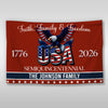 Custom Family Name Faith, Family & Freedom America 250 Years Patriotic Banner House Flag LM32 897717