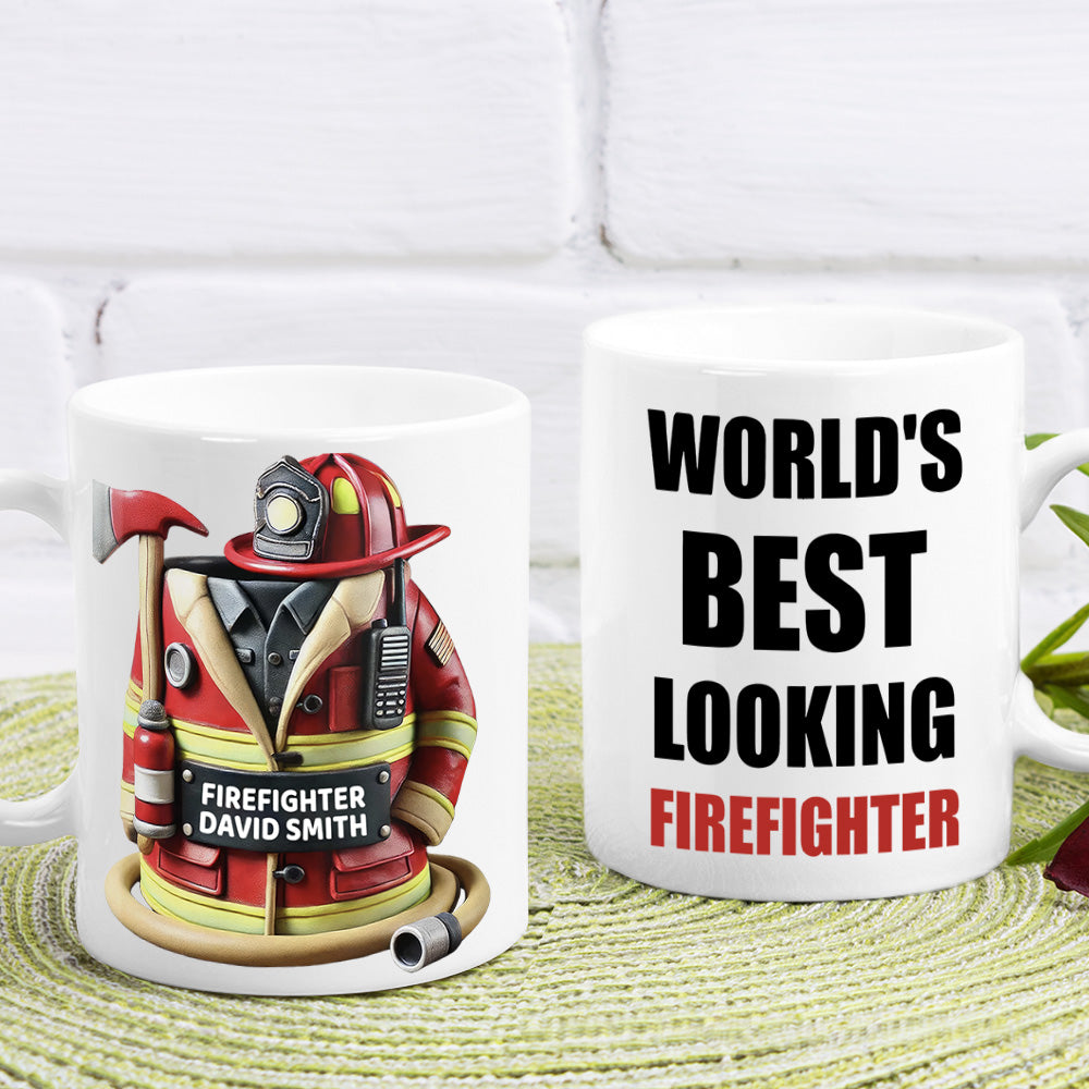 World's Best Looking Firefighter Gift For Dad Mug TH10 892957