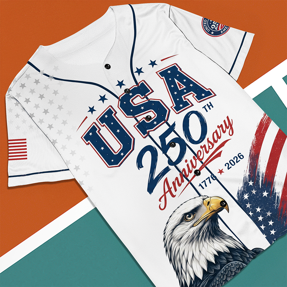 USA 250th Anniversary Baseball Jersey Shirt 4th of July Gift CH07 911834