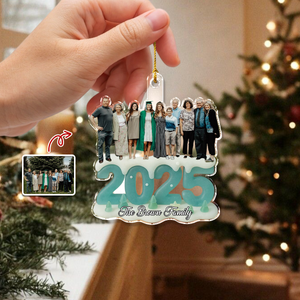 Custom Photo See Through You Family Acrylic Ornament Gift For Mom, Dad, Brother, Sister, Kids HO82 900208