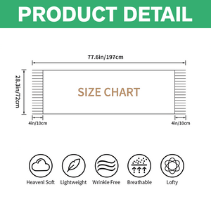 Custom Face Photo With Icon Wool Scarf Christmas Gift For Dog Lovers LM32 897479