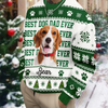 Custom Vintage Photo Best Dog Dad Ever, Best Cat Dad Ever Ugly Sweater LM32 669909