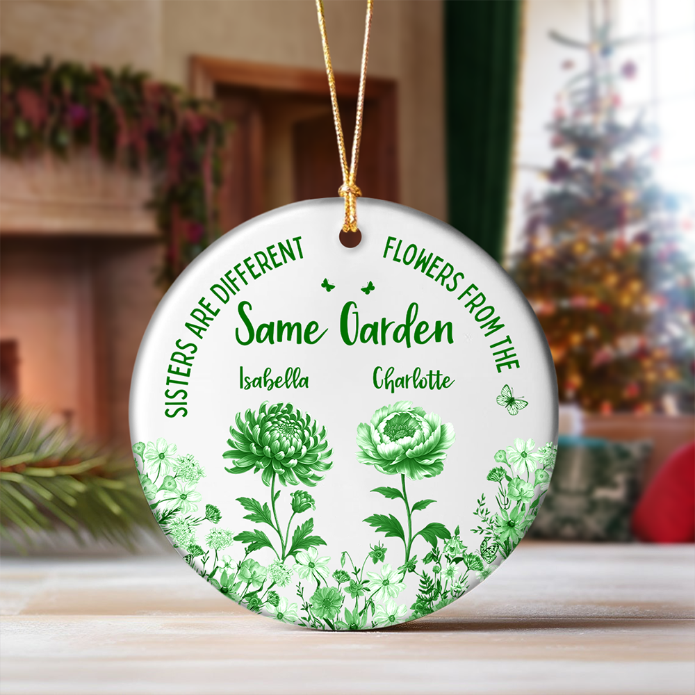 It Takes A Long Time To Grow An Old Friend Toile De Jouy Vintage French Style Personalized Ceramic Ornament HA75 897094