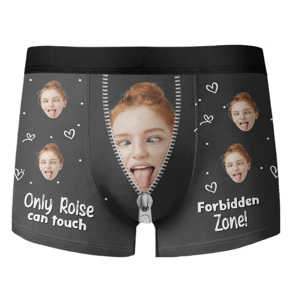 Custom Photo Only Her - Personalized Men's Boxer Briefs Valentine's Day HA75 898416