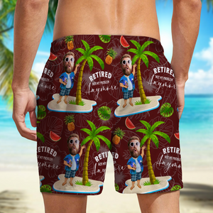 Custom Face All Over Print Beach Short Personalized Retirement Gift for Dad LM32 893499