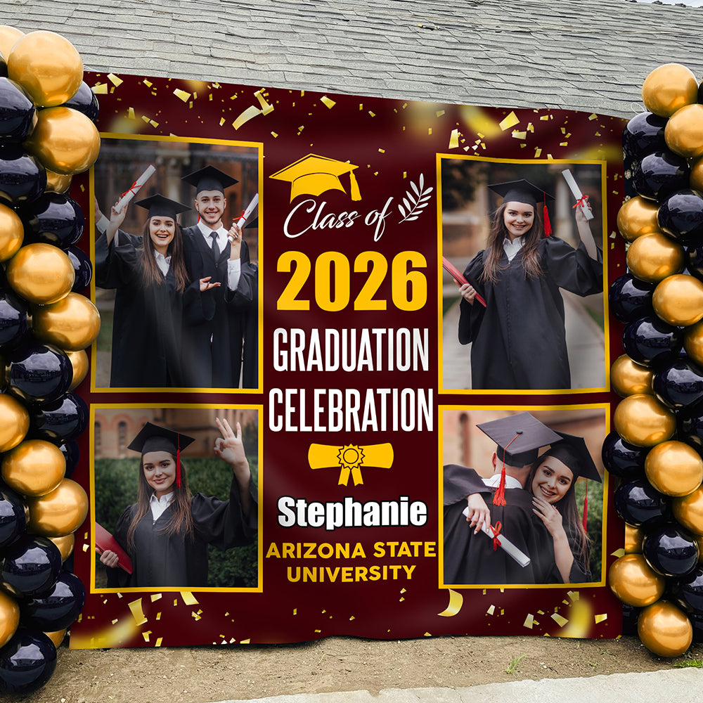 Custom Photo Graduation Class Of 2025 Backdrop For Party Decorations LM32 893169