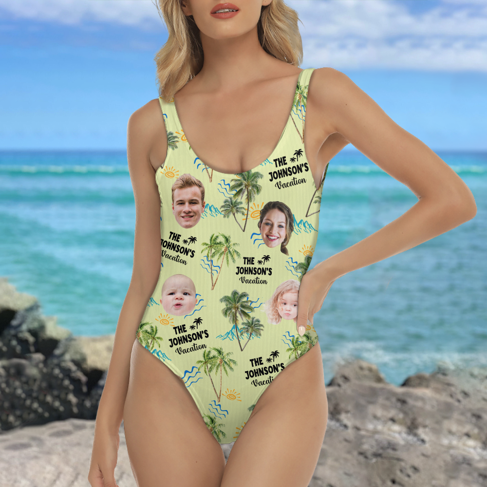 Custom Photo Family Vacation Family Trip - Personalized Swimsuit LM32 893765