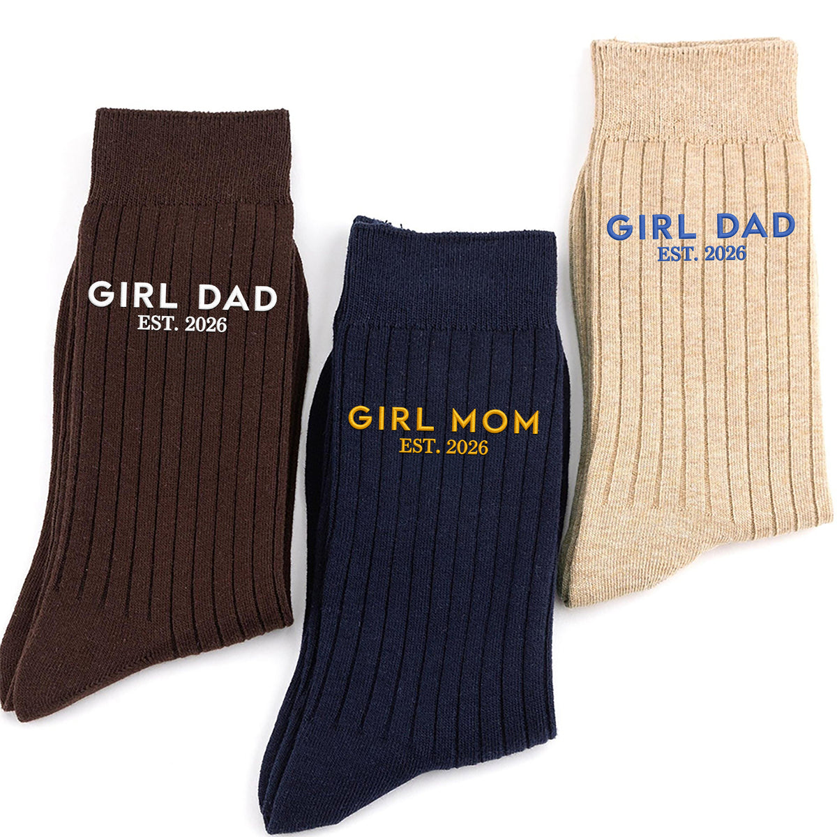 Personalized Girl Dad Embroidered Socks for Dad, Father’s Day Gift from Daughter HO82 903510