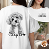 Custom Photo Dog Dad Back & Front Shirt - Personalized Gift for Dog Lovers HO82 902612