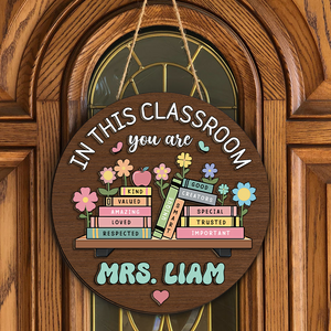 Custom Name In this Classroom You Are Gift For Teacher Layer Doorsign TH10 894141