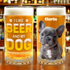 Custom Photo Best Dog Dad Ever Dog Father Print Glass Beer Mug HO82 893682