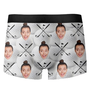 Custom Photo Golf Ball Men's Boxer Gift for Golf Lovers LM32 897635