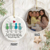 Custom Photo Sea Glass Friendship Besties Ceramic Ornament HO82 900222