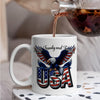 Faith, Family & Freedom 250 Years of America  Patriotic White Mug LM32 897359