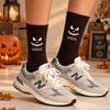Personalized Name Scary Pumpkin Face Embroidered Socks, Personalized Halloween Gift HA75 919152
