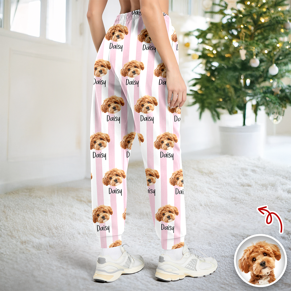 Custom Pet Portrait Dog Lover Cat Lover Gift Sweatpants - Personalized Gift TH10 169625