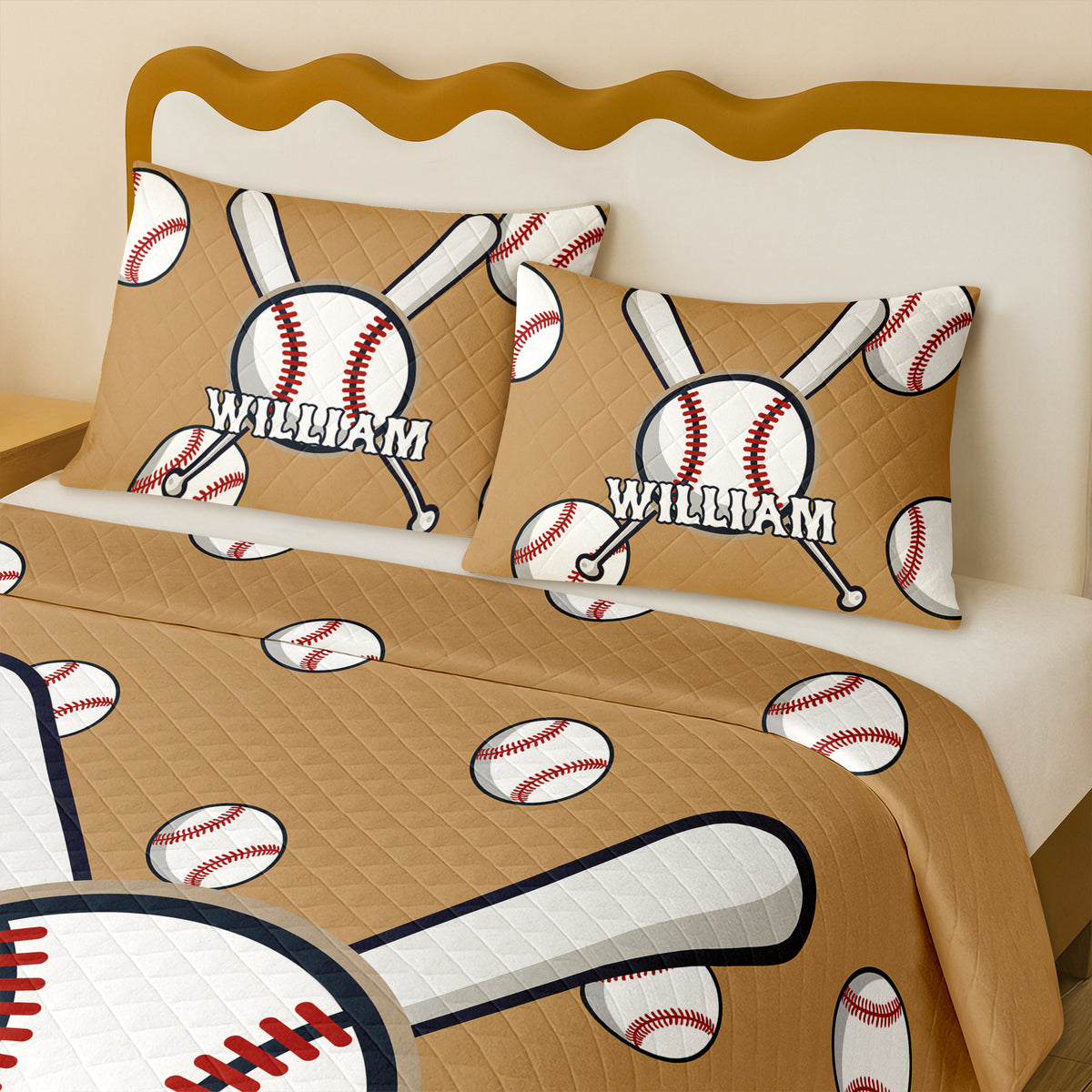 Personalized Custom Name Baseball Bedding Set Gift For Sport Player TH10 896693