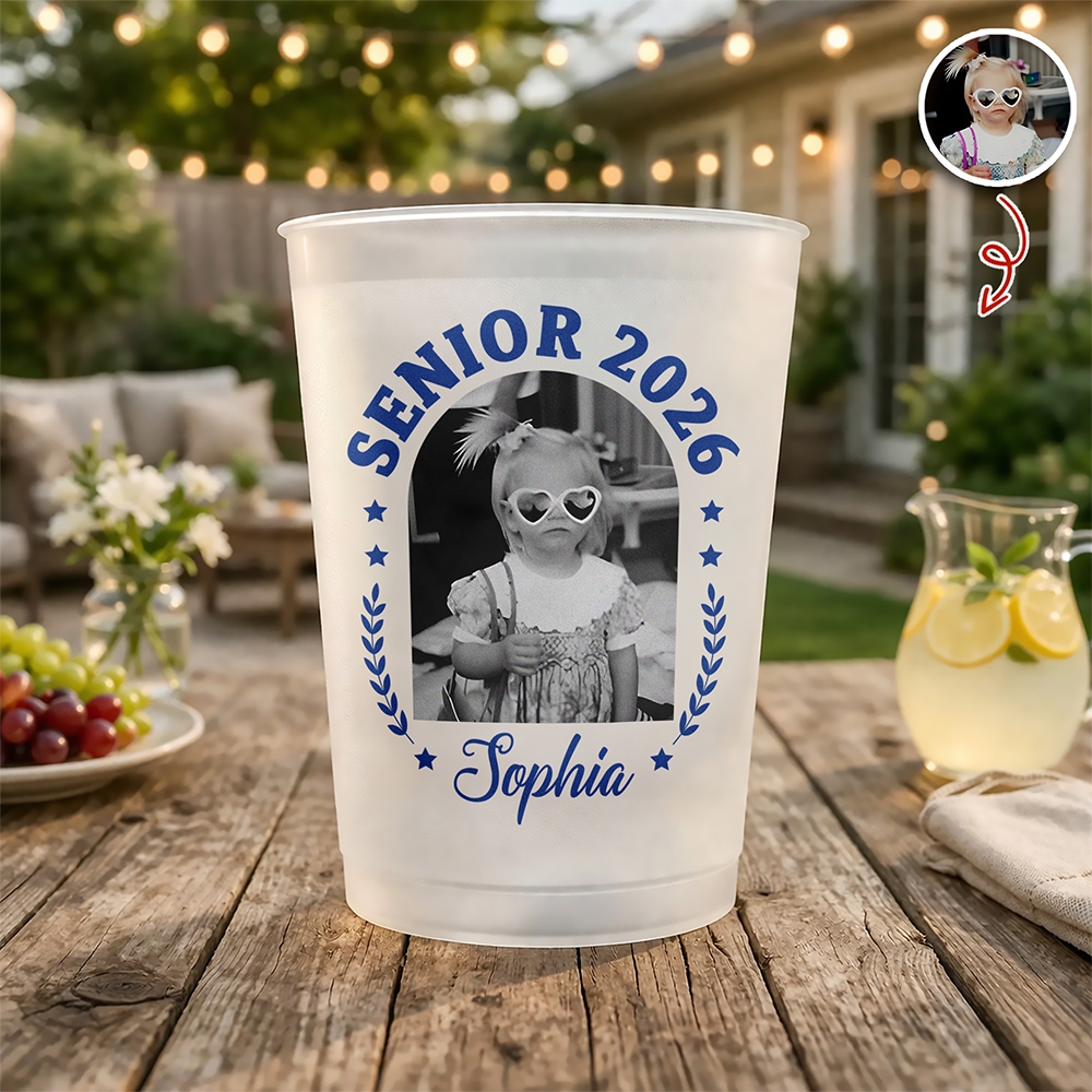 Personalized Senior 2026 Cups Custom Vintage Photo Cups CH07 911308