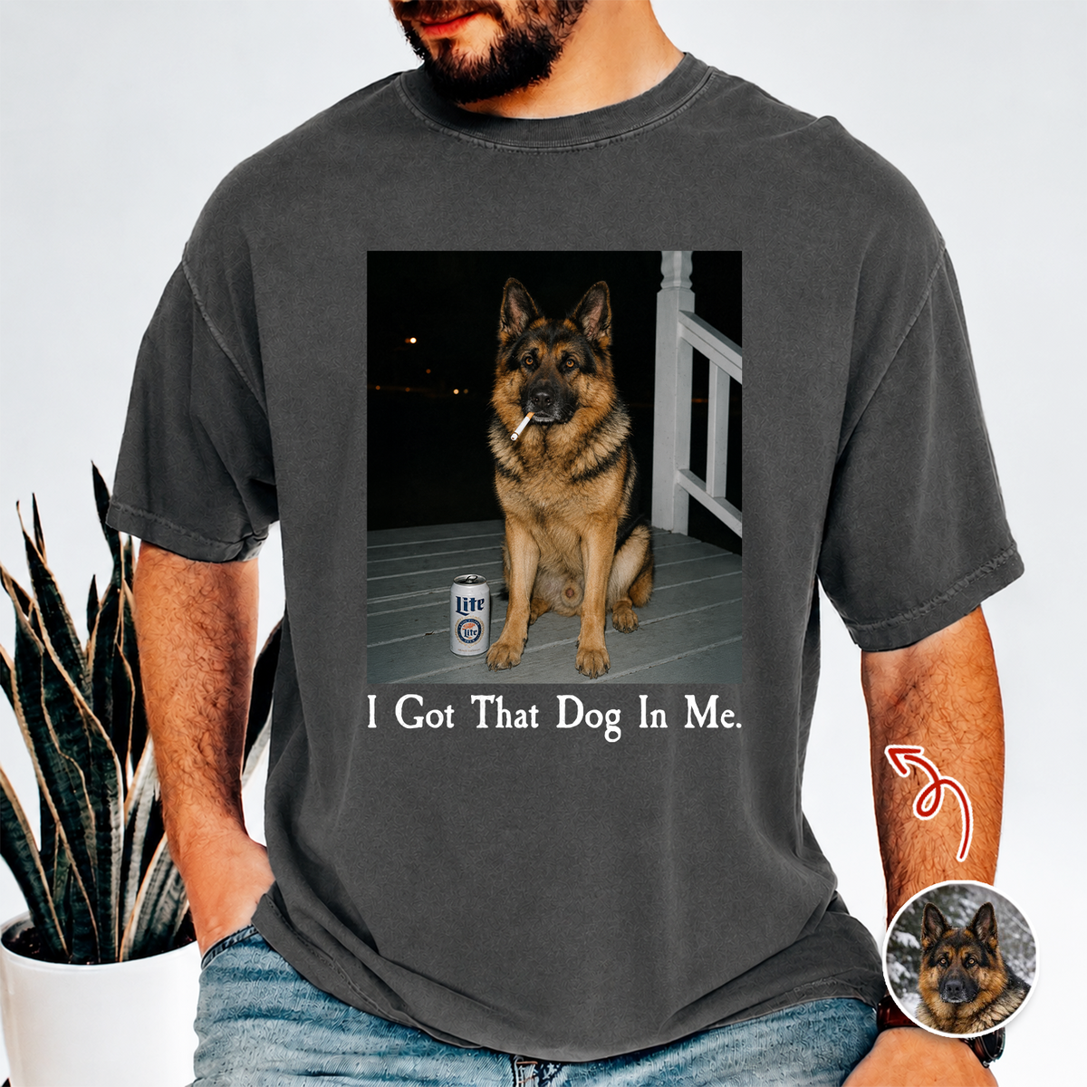 Custom Dog Photo I Got That Dog In Me Comfort Shirt Funny Dog Lovers Gift CH07 180000