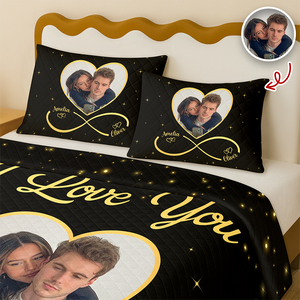 Custom Couple Photo Bedding Set Gift For Valentine CH07 899762
