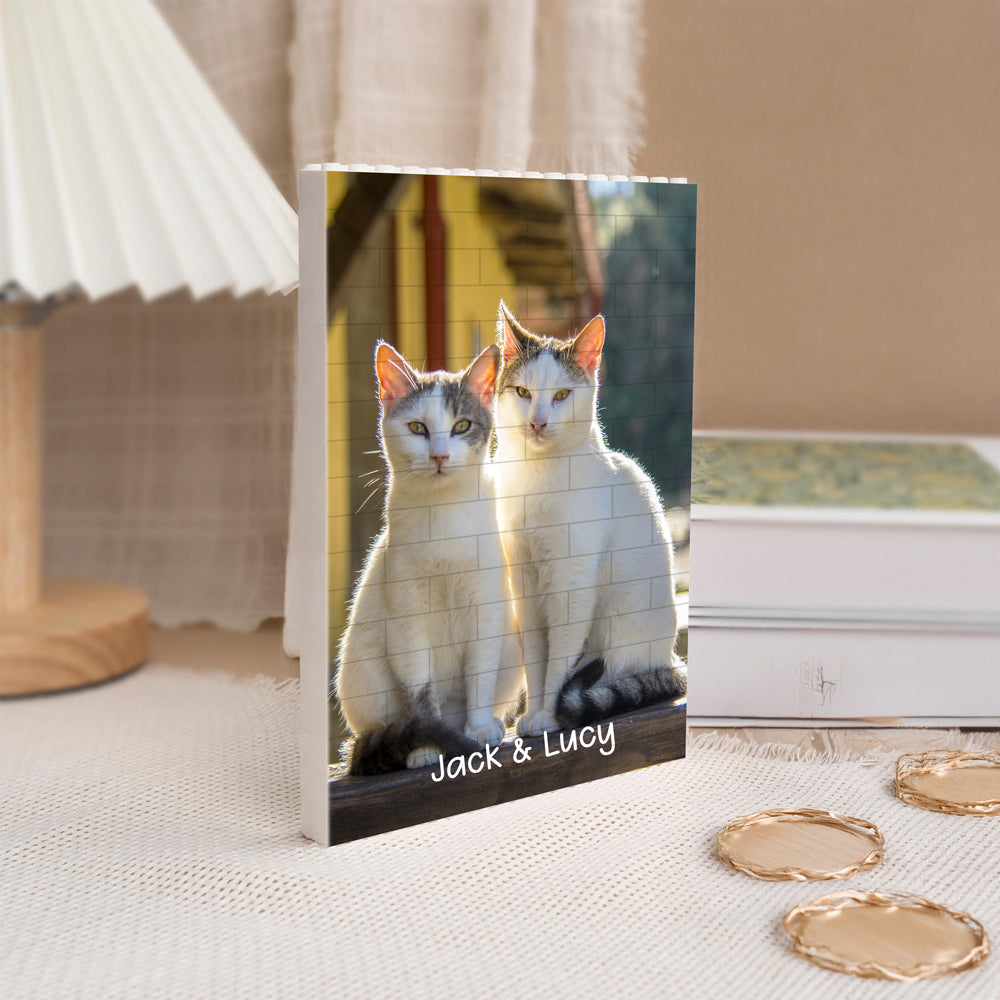 Custom Dog Cat Photo Rectangle Building Brick Blocks Gift For Dog Cat Lovers HA75 892514