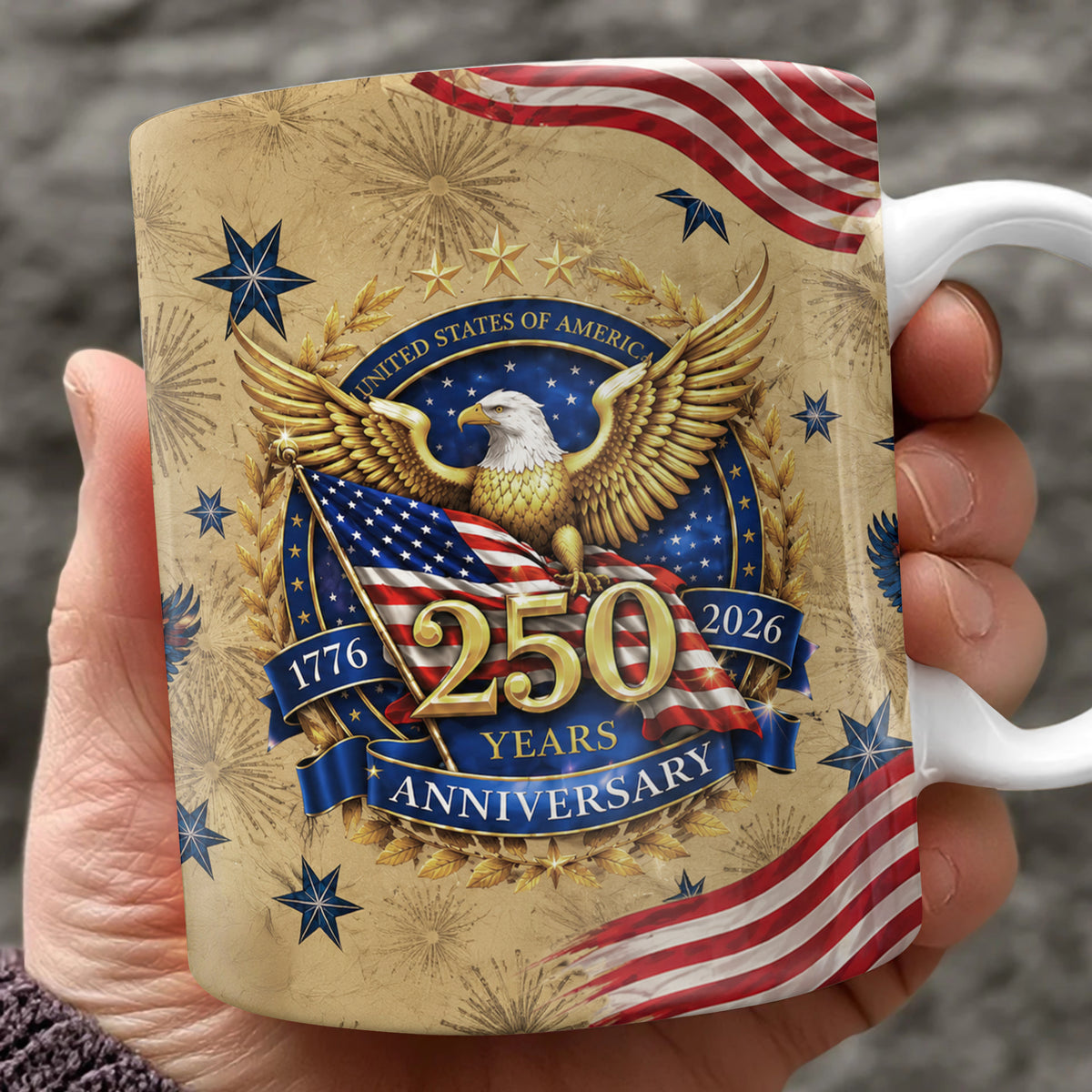 USA 250 Years Eagle Mug TH10 170063