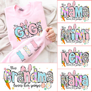 Personalized Name Grandma Gift For Mother's Day Sleeve Printed Sweatshirt LM32 893151