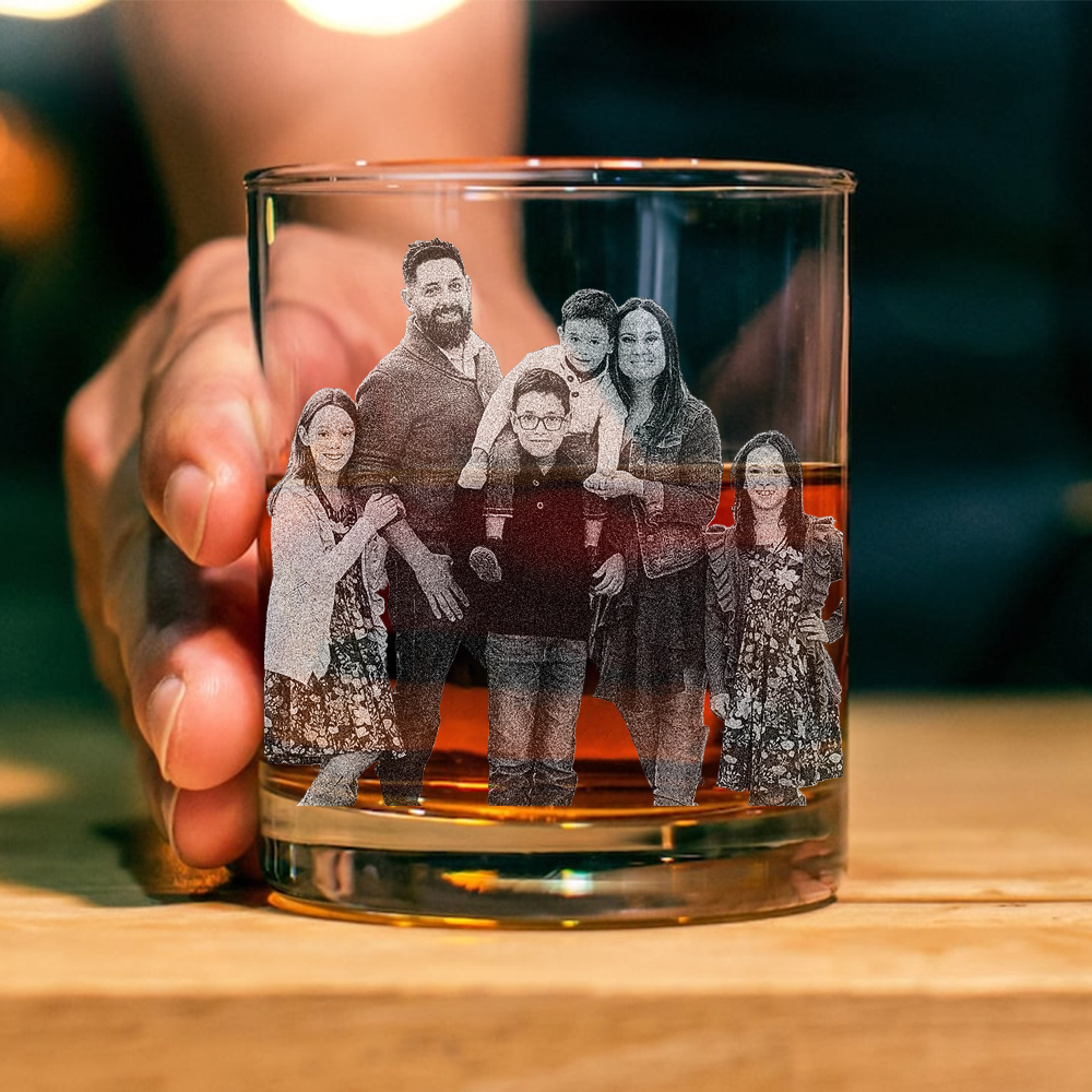 Custom Photo We Love You Every Day Whiskey Glass TH10 892787