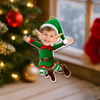 Custom Photo Baby Elf Christmas Acrylic Ornament Christmas Tree Decoration LM32 669837