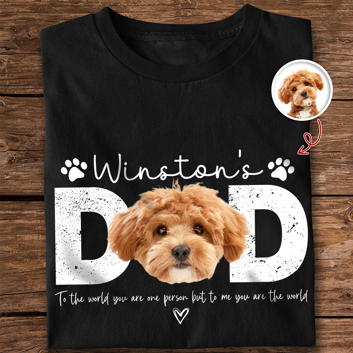Custom Photo Dog Dad Dark Shirt Fathers Day Gift For Dog Cat Owner HA75 921376