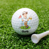 Custom Funny Face Best Dad Best Mom By Par Golf Ball HO82 900808