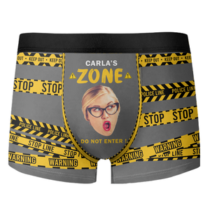 Custom Funny Face Photo My Zone Men's Boxer Briefs Gift For Boyfriend, Husband HO82 900820