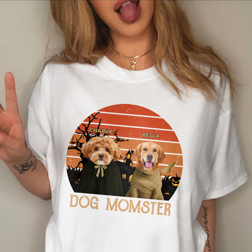 Custom Photo Dog Momster Comfort Shirt Halloween Gift For Dog Lovers TH10 896155