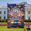 Celebrate 100 Years of Road Route 66 and America 250th Anniversary Custom Car Photo Garden Flag HA75 920312