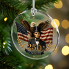 Personalized We The People US 250th Anniversary 1776–2026 Eagle Glass Ornament – Custom Patriotic Christmas Gift TH10 170689