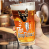 Custom Photo The Dogfather Gentlemen Print Beer Glass Personalized Gift For Dog Dad HO82 893864