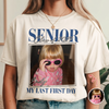 Custom Vintage Photo And Year Officially A Senior - My Last First Day Comfort Shirt CH07 180284
