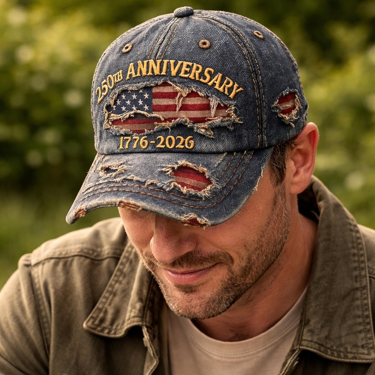 USA 250th Anniversary Hat 1776-2026, American Flag Independence Day Cap LM32 669029