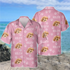 Custom Photo Funny Pet Face Pattern Dog Cat Family Hawaii Shirt HA75 892312