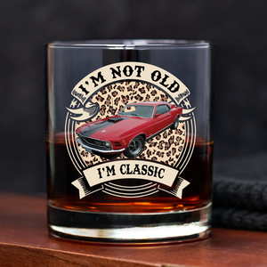 Custom Car Photo This Is How I Roll - Route 66 Vintage Whiskey Glass CH07 899798
