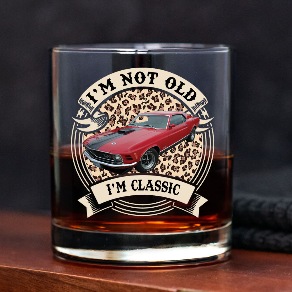 Custom Car Photo This Is How I Roll - Route 66 Vintage Whiskey Glass CH07 899798