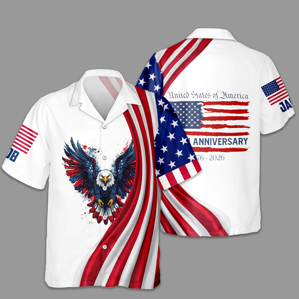 Personalized USA 250th Anniversary Hawaiian Shirt HO82 901142