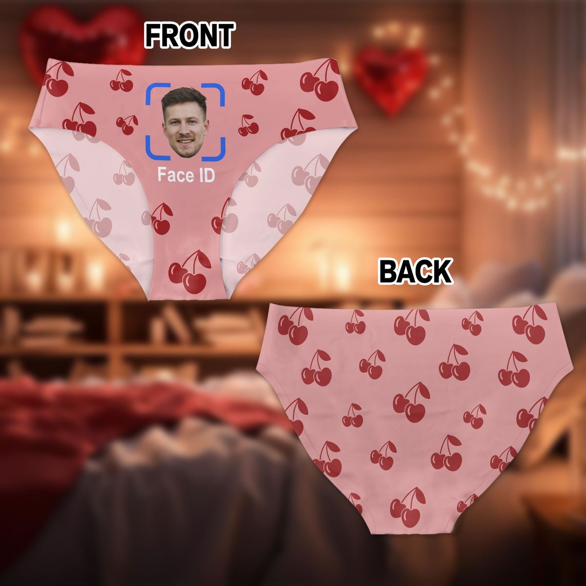 Custom Boyfriend Face ID Photo Underwear For Women Funny Valentine Gift CH07 910134