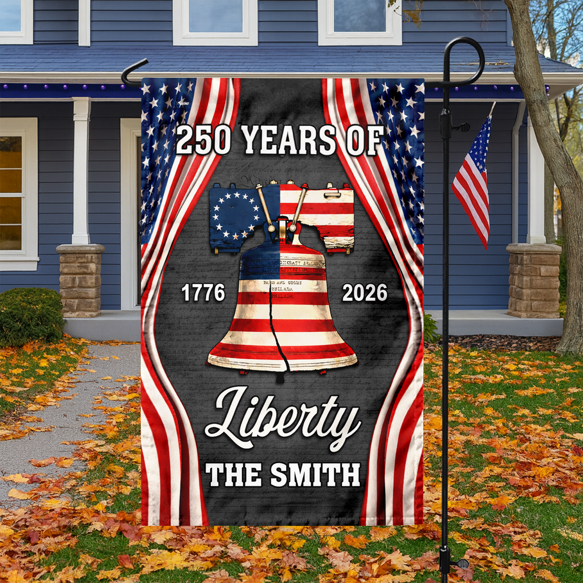 250 Years of Liberty, American Betsy Ross 1776 2026 Patriotic Garden Flag LM32 897745