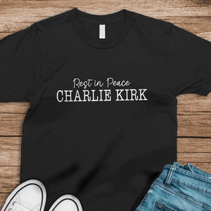 Rest In Peace Charlie Kirk Memorial Dark Shirt LM32 65447