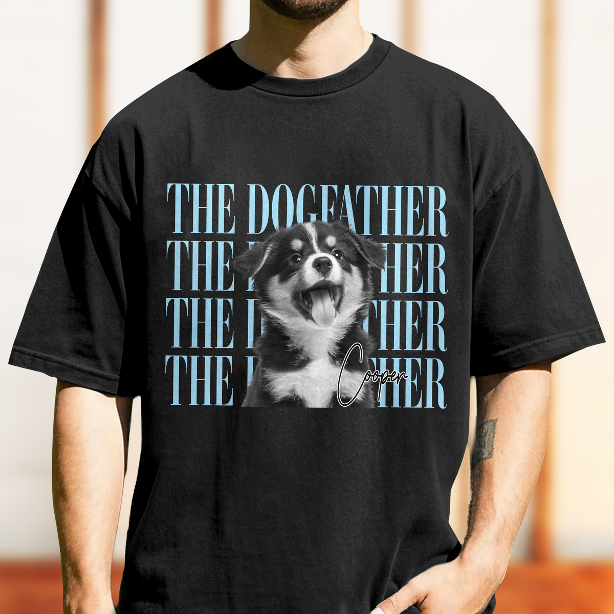 Personalized Vintage Photo The Catfather, The Dogfather Dog Cat Comfort Shirt HA75 921384
