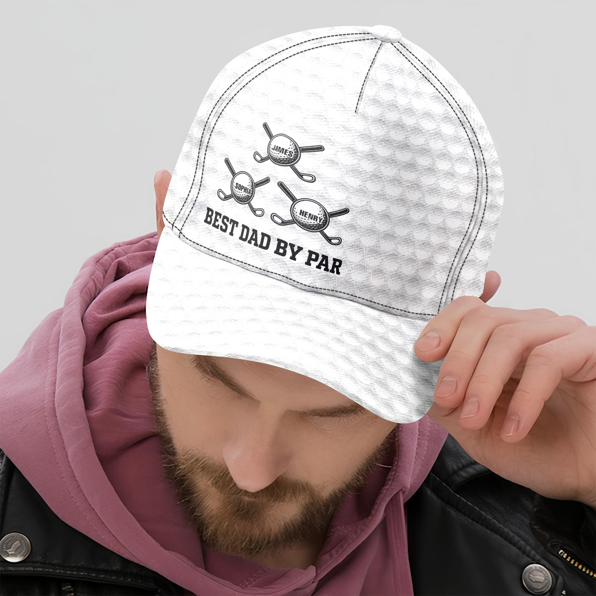 Personalized Best Dad By Par Golf Classic Cap Gifts For Dad, Grandpa TH10 169815