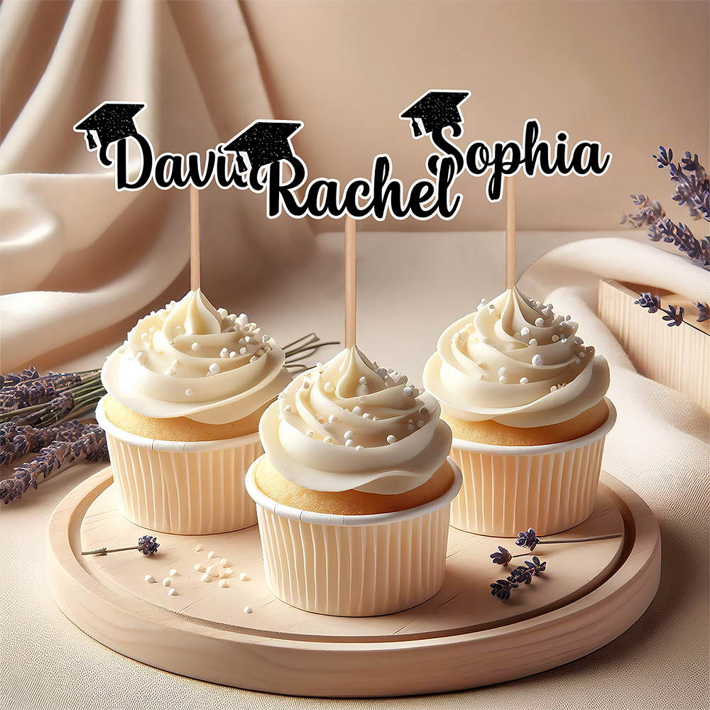 Custom Name Graduation Cupcake Topper Party Decor TH10 169679