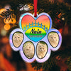Personalized Dog Cat Photo In Memory Of Paw Acrylic Ornament, Pet Memorial Christmas Gift TH10 170887